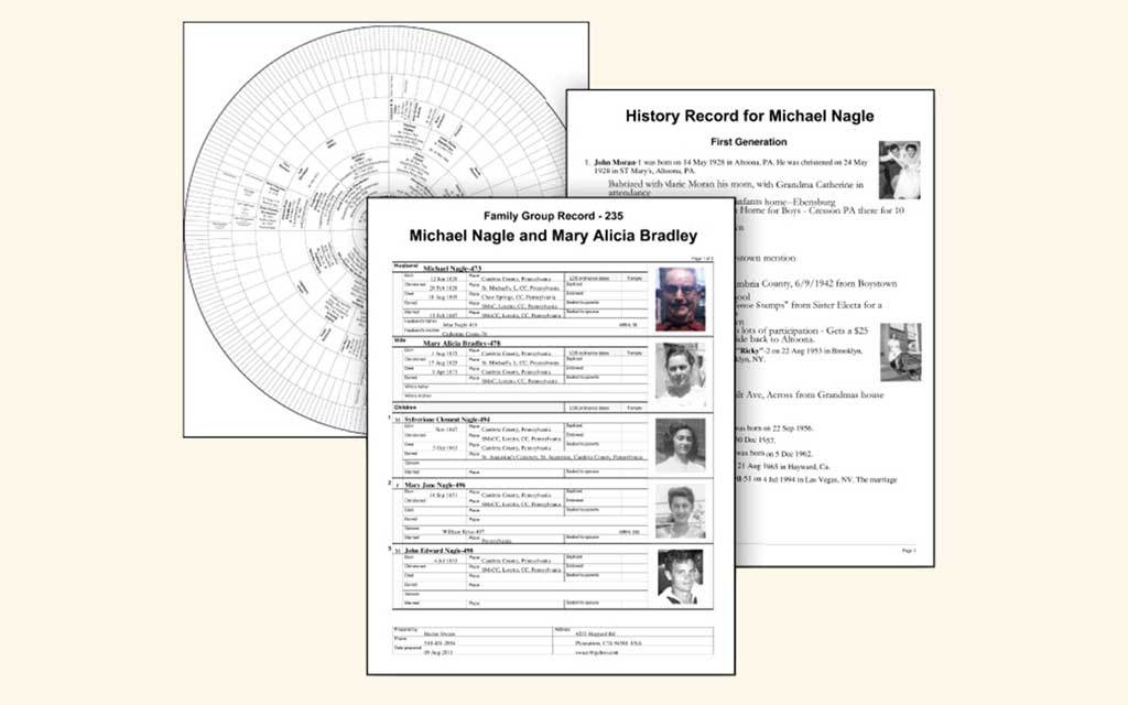 9 Generation Fan Chart Lds