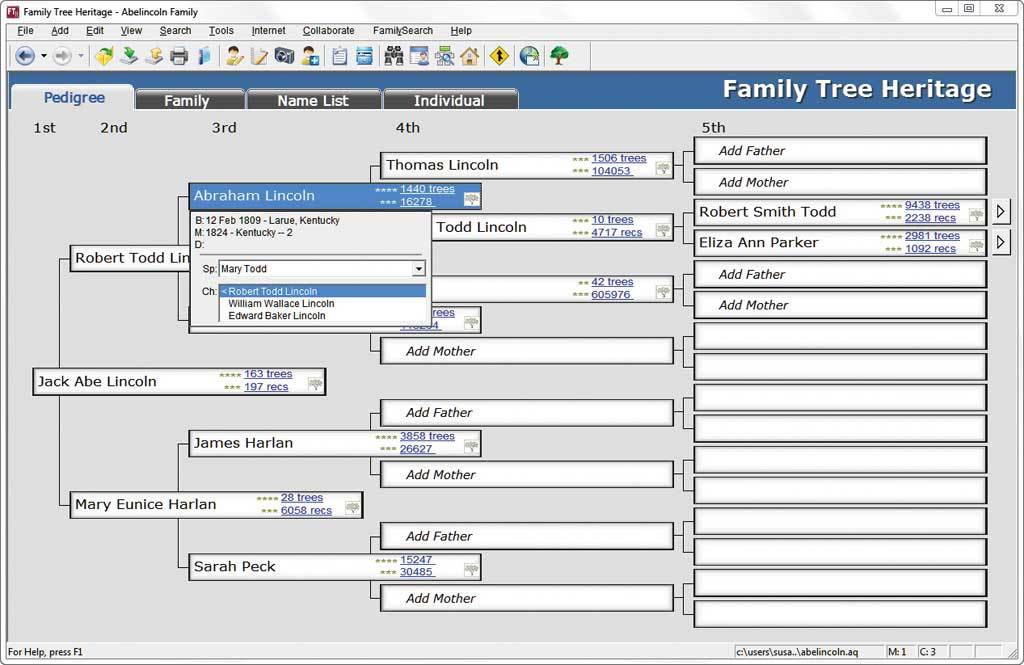 Family Tree Maker Fan Chart